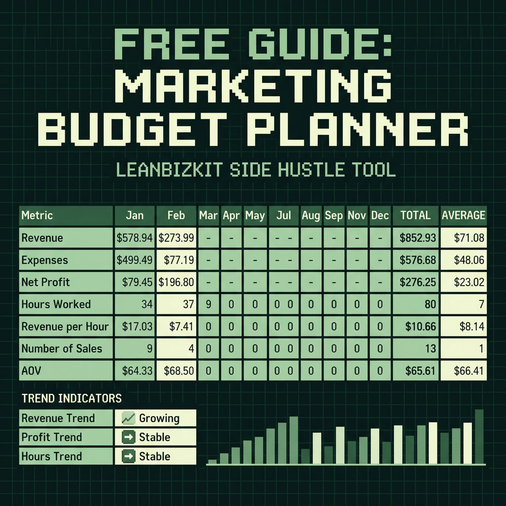 Free Guide Business Tracking Spreadsheet