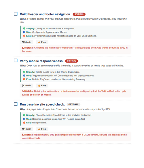 The Complete Online Store Setup Checklist (PDF Guide)